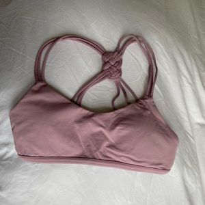 mauve Lululemon sports bra
